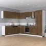 Kühlschrankschrank aus braunem Eichenholz, 60 x 57 x 207 cm von vidaXL, Küchenschränke - Ref: Foro24-815602, Preis: 157,70 €,...