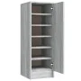 Zapatero de madera contrachapada gris Sonoma 32x35x92 cm de vidaXL, Zapateros y organizadores de calzado - Ref: Foro24-816018...
