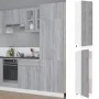 Armario para frigorífico madera gris Sonoma 60x57x207 cm de vidaXL, Armarios de cocina - Ref: Foro24-815601, Precio: 173,33 €...