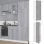 Armario para frigorífico madera gris Sonoma 60x57x207 cm de vidaXL, Armarios de cocina - Ref: Foro24-815601, Precio: 176,41 €...