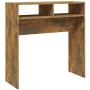 Konsolentisch aus geräuchertem Eichensperrholz, 78 x 30 x 80 cm von vidaXL, Seitentische - Ref: Foro24-815936, Preis: 34,11 €...