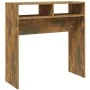 Smoked oak plywood console table 78x30x80 cm by vidaXL, Side tables - Ref: Foro24-815936, Price: 33,70 €, Discount: %