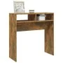 Smoked oak plywood console table 78x30x80 cm by vidaXL, Side tables - Ref: Foro24-815936, Price: 33,70 €, Discount: %
