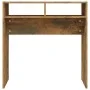 Smoked oak plywood console table 78x30x80 cm by vidaXL, Side tables - Ref: Foro24-815936, Price: 33,70 €, Discount: %