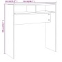 Konsolentisch aus geräuchertem Eichensperrholz, 78 x 30 x 80 cm von vidaXL, Seitentische - Ref: Foro24-815936, Preis: 34,11 €...