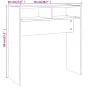 Smoked oak plywood console table 78x30x80 cm by vidaXL, Side tables - Ref: Foro24-815936, Price: 33,70 €, Discount: %