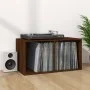 Brown plywood vinyl record box 71x34x36 cm by vidaXL, CD and DVD storage - Ref: Foro24-815254, Price: 56,06 €, Discount: %