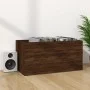 Brown plywood vinyl record box 71x34x36 cm by vidaXL, CD and DVD storage - Ref: Foro24-815254, Price: 56,06 €, Discount: %