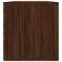 Brown plywood vinyl record box 71x34x36 cm by vidaXL, CD and DVD storage - Ref: Foro24-815254, Price: 56,06 €, Discount: %