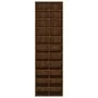 Schuhregal aus braunem Eichensperrholz, 54 x 34 x 183 cm von vidaXL, Schuhregale und Schuhorganisatoren - Ref: Foro24-815302,...