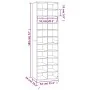 Brown oak plywood shoe rack 54x34x183 cm by vidaXL, Shoe racks and shoe organizers - Ref: Foro24-815302, Price: 150,80 €, Dis...