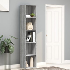 Sonoma gray plywood shelving 40x30x189 cm by vidaXL, Bookcases and shelves - Ref: Foro24-815436, Price: 76,35 €, Discount: %