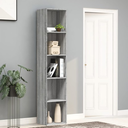 Sonoma gray plywood shelving 40x30x189 cm by vidaXL, Bookcases and shelves - Ref: Foro24-815436, Price: 76,35 €, Discount: %
