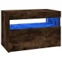 TV-Schränke mit LED-Leuchten, 2 Stück, geräucherte Eiche, 60 x 35 x 40 cm von vidaXL, TV-Möbel - Ref: Foro24-815679, Preis: 7...