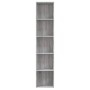 Sonoma gray plywood shelving 40x30x189 cm by vidaXL, Bookcases and shelves - Ref: Foro24-815436, Price: 76,35 €, Discount: %