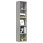 Sonoma gray plywood shelving 40x30x189 cm by vidaXL, Bookcases and shelves - Ref: Foro24-815436, Price: 76,35 €, Discount: %