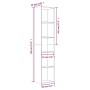 Sonoma gray plywood shelving 40x30x189 cm by vidaXL, Bookcases and shelves - Ref: Foro24-815436, Price: 76,35 €, Discount: %