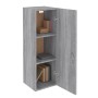 TV-Schrank 2 Stk. Sonoma graues Sperrholz 30,5x30x90 cm von vidaXL, TV-Möbel - Ref: Foro24-815750, Preis: 84,75 €, Rabatt: %