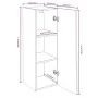 Mueble para TV 2 uds contrachapado gris Sonoma 30,5x30x90 cm de vidaXL, Muebles TV - Ref: Foro24-815750, Precio: 84,75 €, Des...