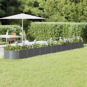Jardinera arriate acero galvanizado antracita 512x80x36 cm Jardinera arriate acero galvanizado antracita 512x80x36 cm