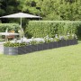 Jardinera arriate acero galvanizado antracita 512x80x36 cm