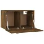 Wandschrank aus geräuchertem Eichensperrholz, 60 x 36,5 x 35 cm von vidaXL, Schließfächer und Lagerschränke - Ref: Foro24-817...