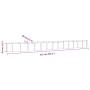 Jardinera arriate acero galvanizado antracita 512x80x36 cm