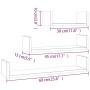Sonoma grau Holzwerkstoff Wandregale 3 Stück von vidaXL, Regale und Regale - Ref: Foro24-815262, Preis: 20,52 €, Rabatt: %