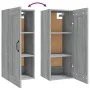 Sonoma gray engineered wood hanging cabinet 35x34x90 cm by vidaXL, Lockers and storage cabinets - Ref: Foro24-817454, Price: ...