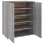 Schuhregal aus grauem Sonoma-Sperrholz, 60 x 35 x 70 cm von vidaXL, Schuhregale und Schuhorganisatoren - Ref: Foro24-816009, ...
