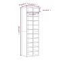 Sonoma gray plywood shoe rack 54x34x183 cm by vidaXL, Shoe racks and shoe organizers - Ref: Foro24-815301, Price: 147,11 €, D...