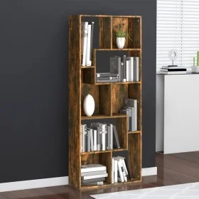 Smoked oak plywood shelf 67x24x161cm by vidaXL, Bookcases and shelves - Ref: Foro24-815501, Price: 75,23 €, Discount: %