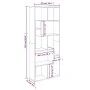Regal aus geräuchertem Eichensperrholz, 67 x 24 x 161 cm von vidaXL, Bücherregale und Regale - Ref: Foro24-815501, Preis: 75,...