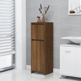 Badezimmerschrank aus braunem Eichensperrholz, 30 x 30 x 95 cm von vidaXL, Badezimmermöbel - Ref: Foro24-815554, Preis: 54,40...