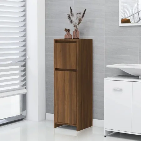 Badezimmerschrank aus braunem Eichensperrholz, 30 x 30 x 95 cm von vidaXL, Badezimmermöbel - Ref: Foro24-815554, Preis: 55,45...