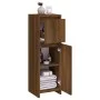Badezimmerschrank aus braunem Eichensperrholz, 30 x 30 x 95 cm von vidaXL, Badezimmermöbel - Ref: Foro24-815554, Preis: 55,45...