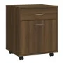 Brown oak plywood wheel cabinet 45x38x54 cm by vidaXL, Lockers and storage cabinets - Ref: Foro24-815965, Price: 49,97 €, Dis...