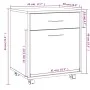 Radschrank aus braunem Eichensperrholz, 45 x 38 x 54 cm von vidaXL, Schließfächer und Lagerschränke - Ref: Foro24-815965, Pre...