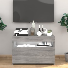 Mueble de TV con luces LED gris Sonoma 60x35x40 cm de vidaXL, Muebles TV - Ref: Foro24-815680, Precio: 53,72 €, Descuento: %