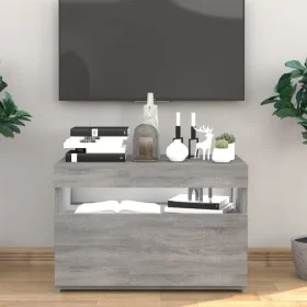 TV cabinet with LED lights Sonoma gray 60x35x40 cm by vidaXL, TV Furniture - Ref: Foro24-815680, Price: 52,07 €, Discount: %