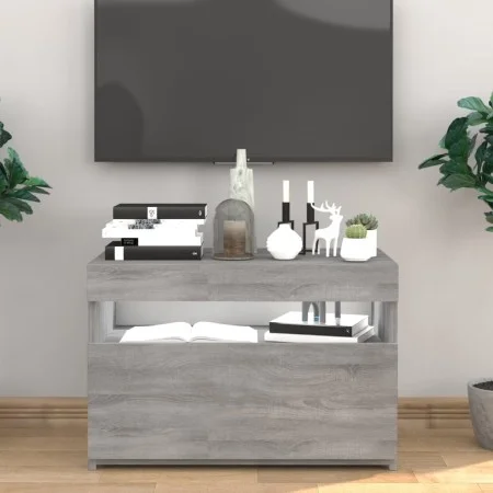 TV cabinet with LED lights Sonoma gray 60x35x40 cm by vidaXL, TV Furniture - Ref: Foro24-815680, Price: 52,03 €, Discount: %