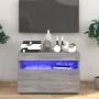 TV cabinet with LED lights Sonoma gray 60x35x40 cm by vidaXL, TV Furniture - Ref: Foro24-815680, Price: 52,03 €, Discount: %