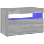 TV cabinet with LED lights Sonoma gray 60x35x40 cm by vidaXL, TV Furniture - Ref: Foro24-815680, Price: 52,03 €, Discount: %