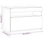 TV cabinet with LED lights Sonoma gray 60x35x40 cm by vidaXL, TV Furniture - Ref: Foro24-815680, Price: 52,03 €, Discount: %