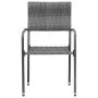 9-piece synthetic rattan garden dining set in gray color. by vidaXL, Garden sets - Ref: Foro24-3120113, Price: 425,84 €, Disc...