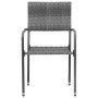 Garten-Esszimmer-Set 9-teilig grau Kunststoff-Rattan von vidaXL, Gartensets - Ref: Foro24-3120113, Preis: 435,54 €, Rabatt: %