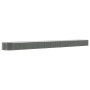 Jardinera arriate acero galvanizado gris 620x80x36 cm