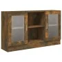 Vitrine aus geräuchertem Eichensperrholz, 120 x 30,5 x 70 cm von vidaXL, Sideboards - Ref: Foro24-815627, Preis: 84,83 €, Rab...