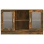 Vitrine aus geräuchertem Eichensperrholz, 120 x 30,5 x 70 cm von vidaXL, Sideboards - Ref: Foro24-815627, Preis: 84,83 €, Rab...