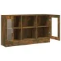 Vitrine aus geräuchertem Eichensperrholz, 120 x 30,5 x 70 cm von vidaXL, Sideboards - Ref: Foro24-815627, Preis: 84,83 €, Rab...